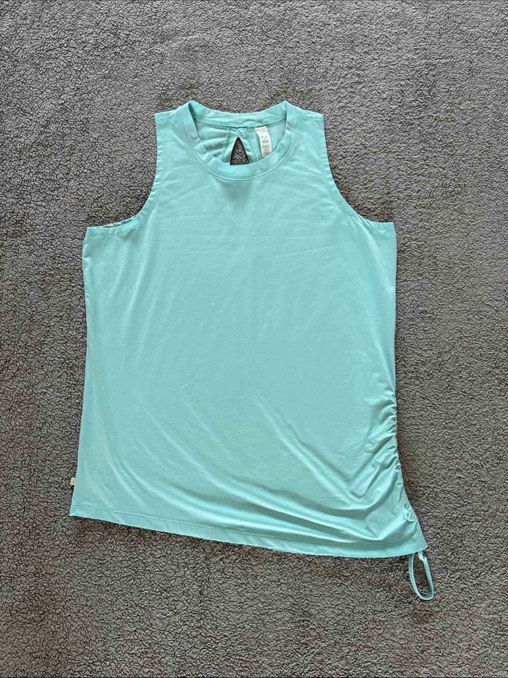 Marika Mint Side-Tie High Neck Active Tank